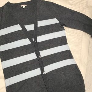 GAP Striped Cardigan Button Sweater M,  EUC